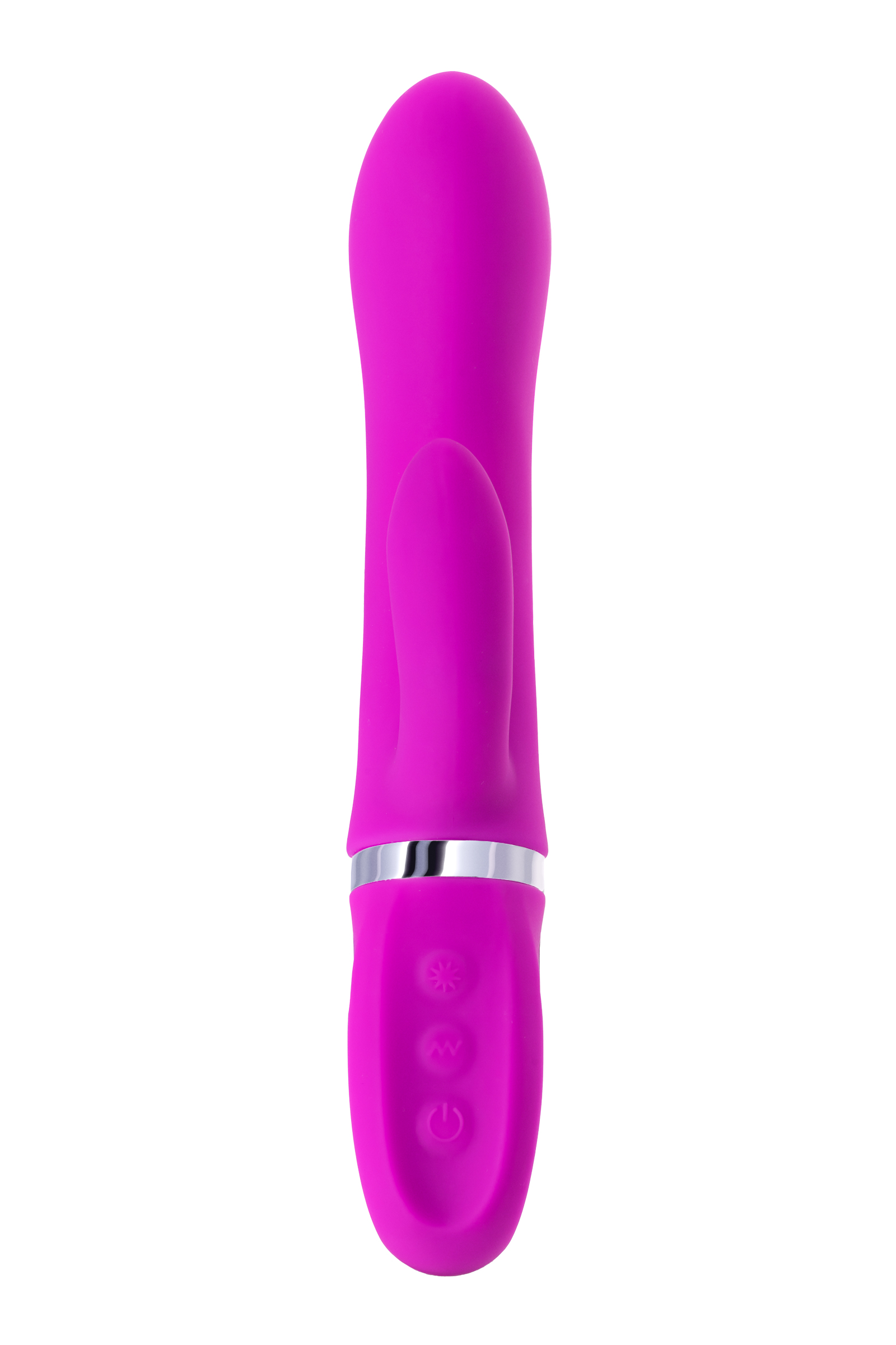 Вибратор с клиторальным стимулятором JOS JOLY, с WOW-режимом, силикон, фиолетовый, 19,6 см