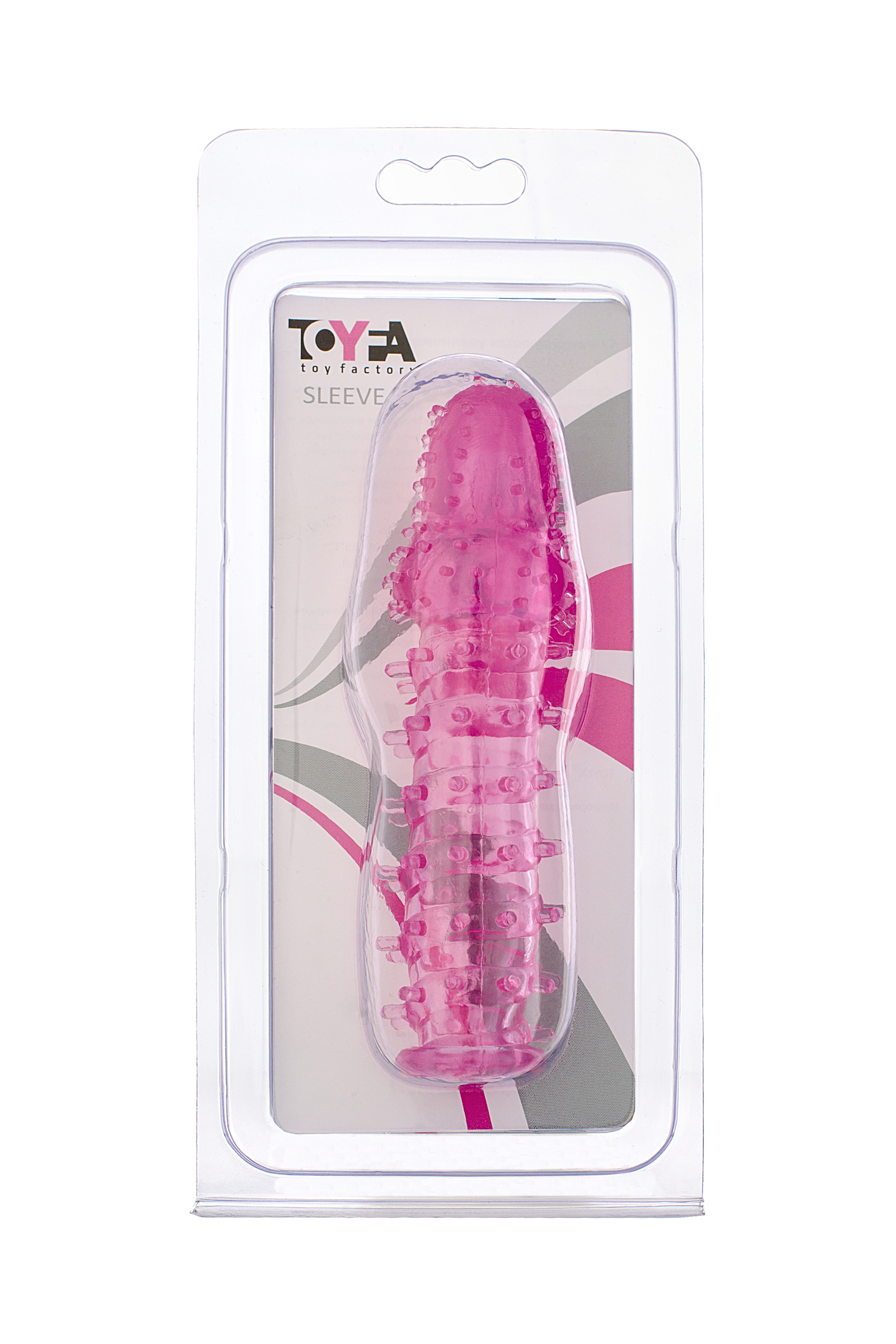 Насадка на пенис с ворсинками TOYFA , TPE, розовая, 13,5 см