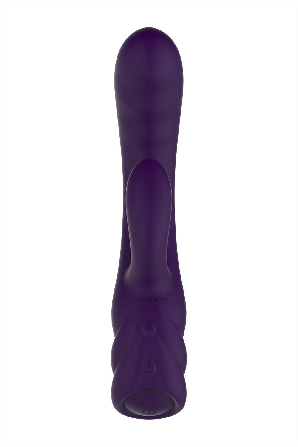 Вибратор с клиторальным стимулятором Nalone PureX2, силикон, фиолетовый, 20,7 см